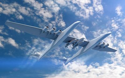 El superavión Stratolaunch «dos en uno» calienta motores