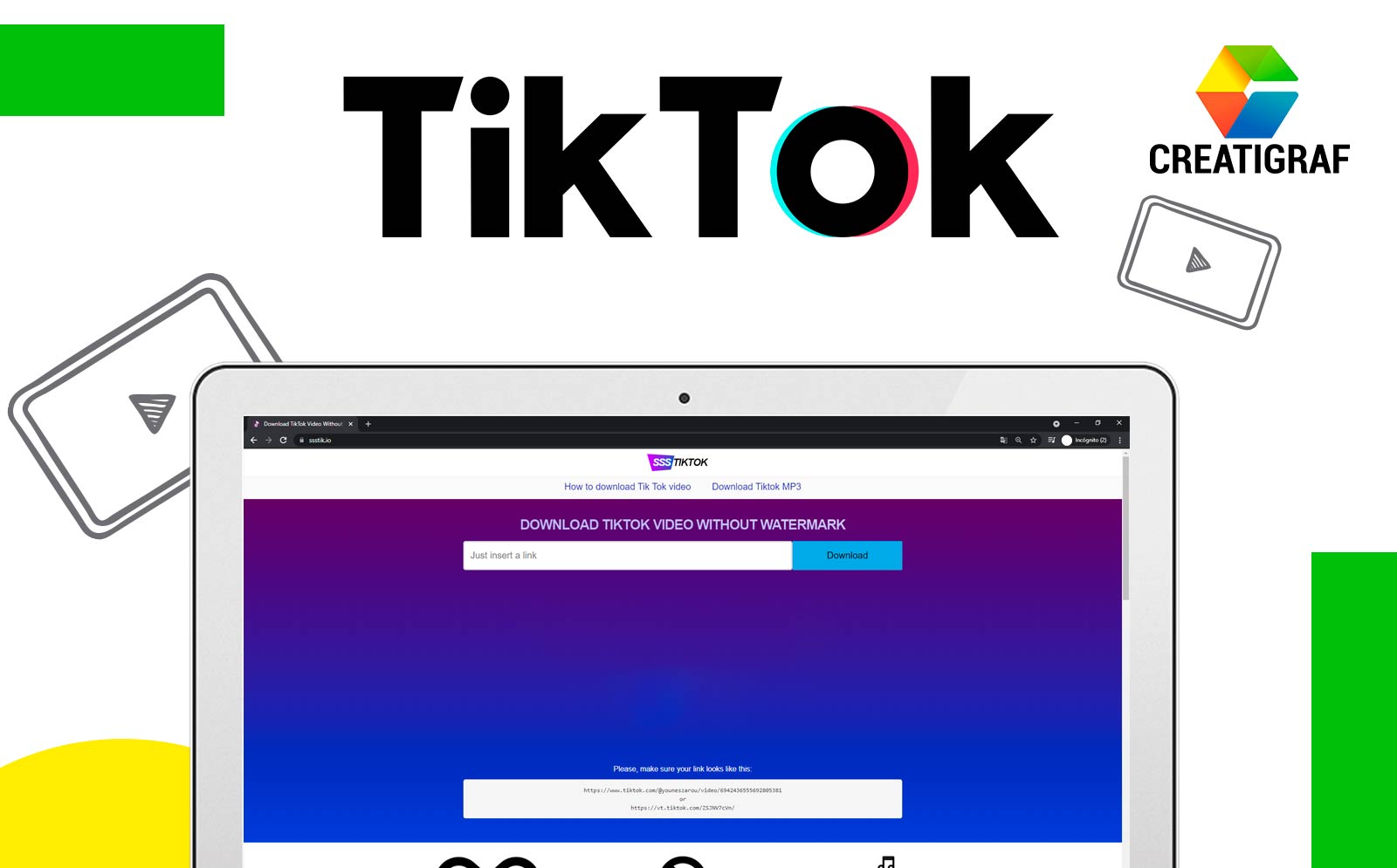 Aprende a bajar videos de TikTok sin marca de agua - Creatigraf